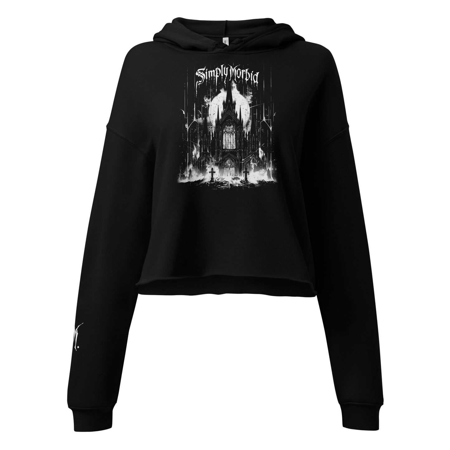 Burning Faith Cropped Hoodie