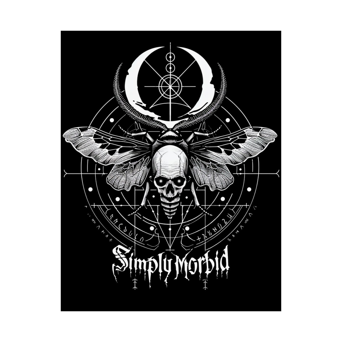 Death's Head Moth Matte Poster