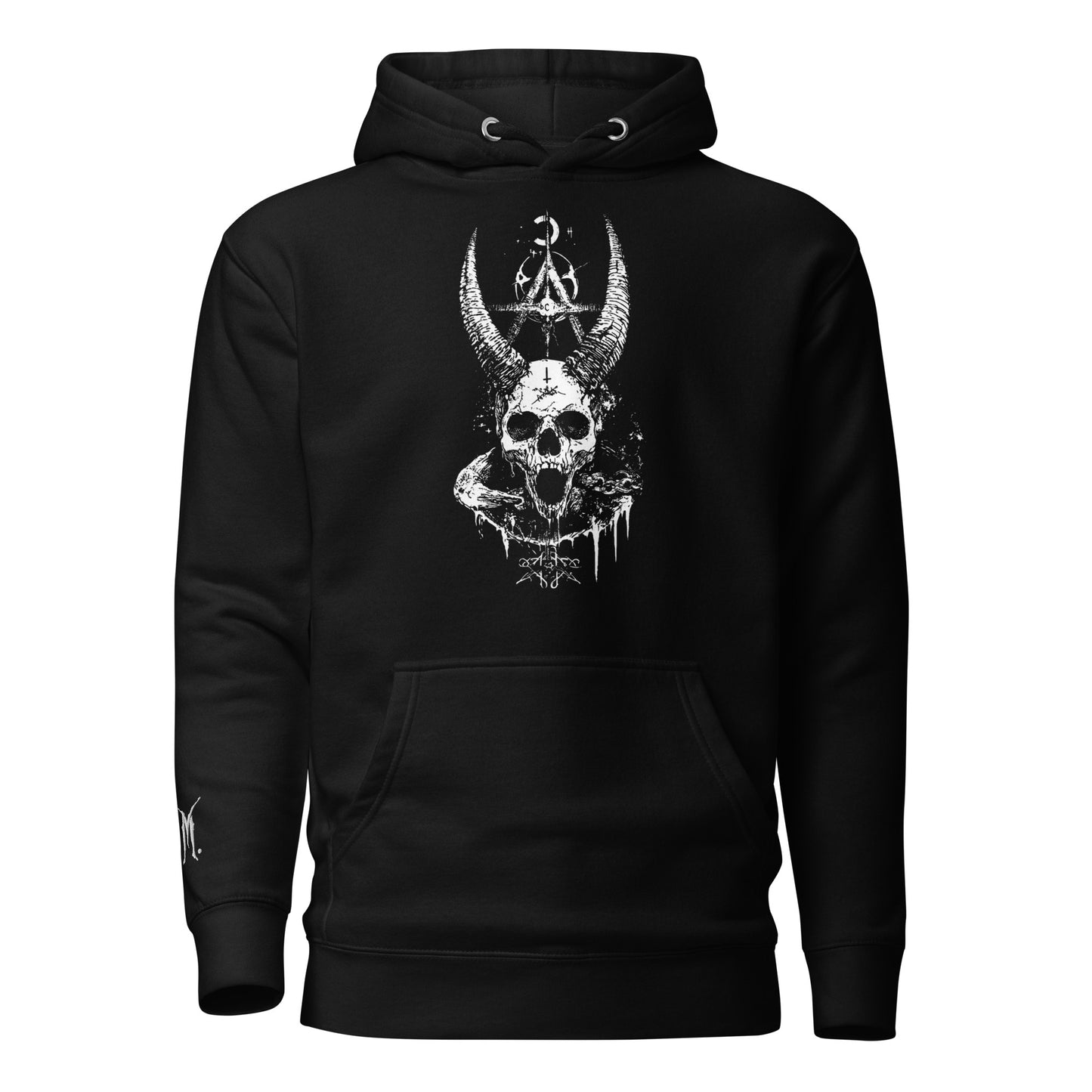 Horned Skull 2 Premium Hoodie